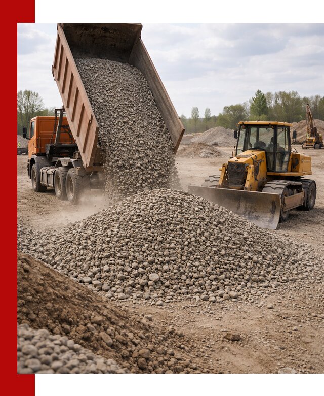 Доставка гравийного щебня фракции 40-70 в Фурманове