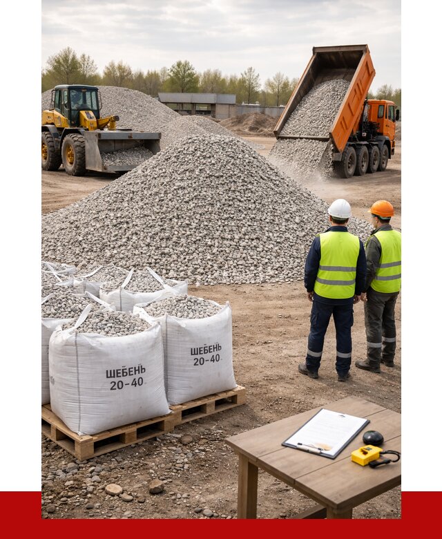 Известняковый щебень 20-40 в Фурманове от 2139 р. ПРОНЕРУДФрв