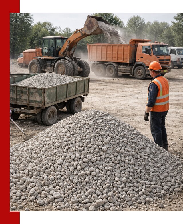 Доставка известнякового щебня фракция 20–40 в Фурманове