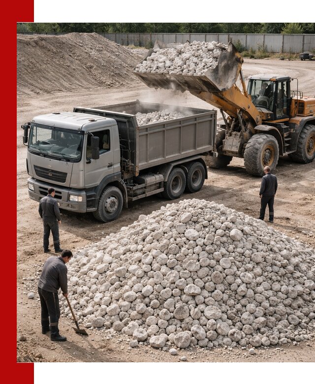 Известняковый щебень фракция 70–150 с доставкой в Фурманове