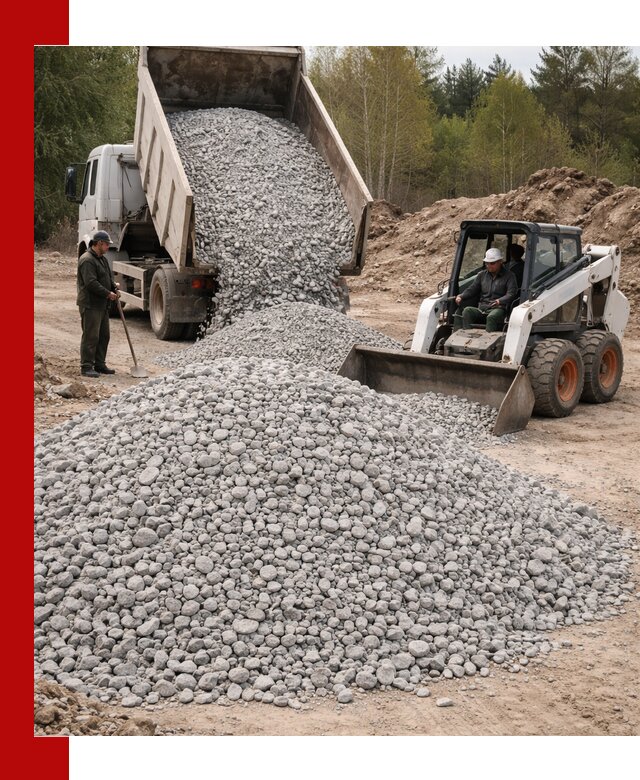 Доставка доломитового щебня в Фурманове напрямую от карьера