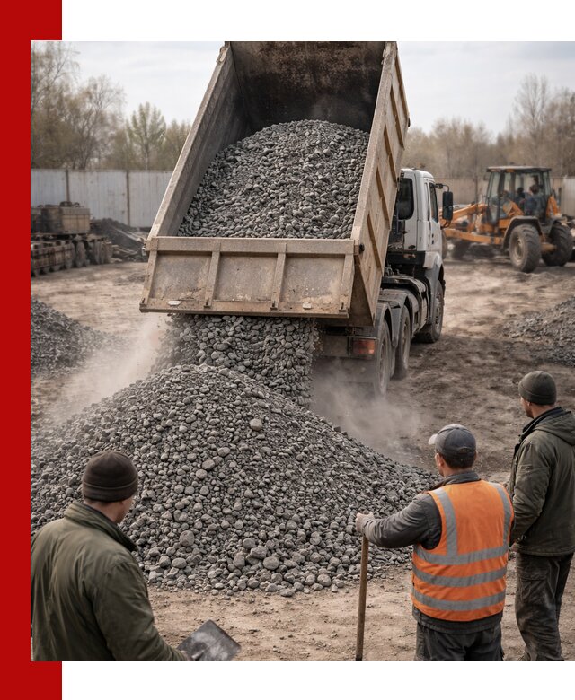 Доставка шлакового щебня в удобные сроки по выгодной цене в Фурманове