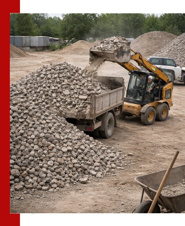 Доставка вторичного щебня в Фурманове для строительных работ