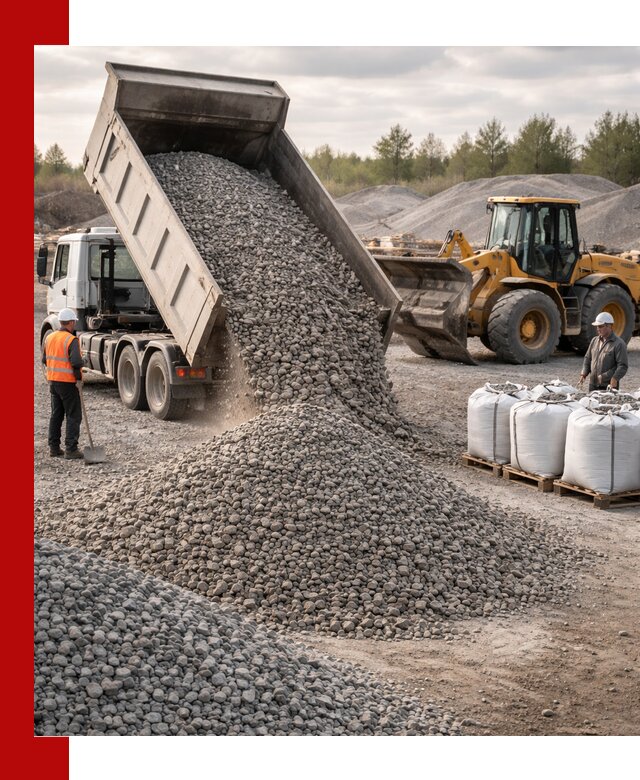 Бетонный щебень фракция 5–20 с доставкой в Фурманове