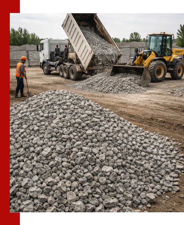 Доставка бетонного щебня фракции 40-70 в Фурманове