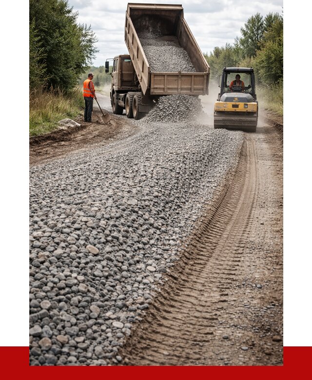 Щебень для отсыпки дороги в Фурманове от 2751 р. ПРОНЕРУДФрв