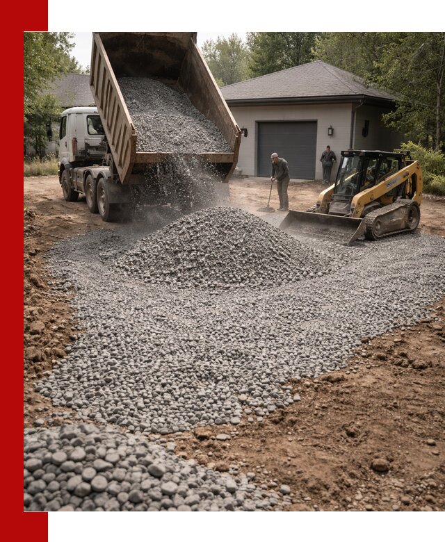 Щебень для парковки в Фурманове: доставка и укладка качественного материала