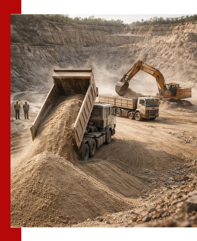 Карьерный песок навалом с доставкой в Фурманове