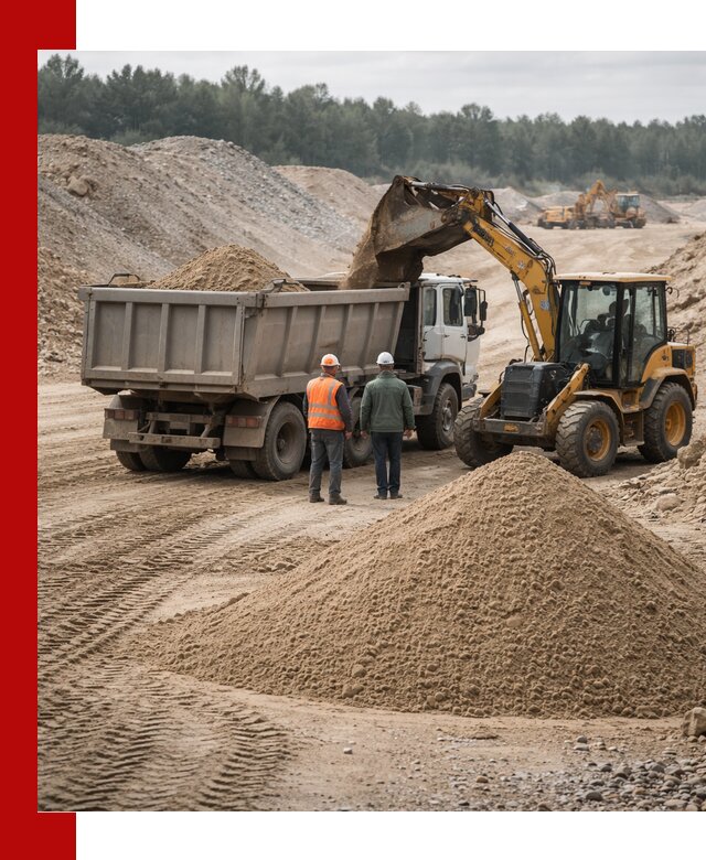 Карьерный среднезернистый песок с доставкой в Фурманове