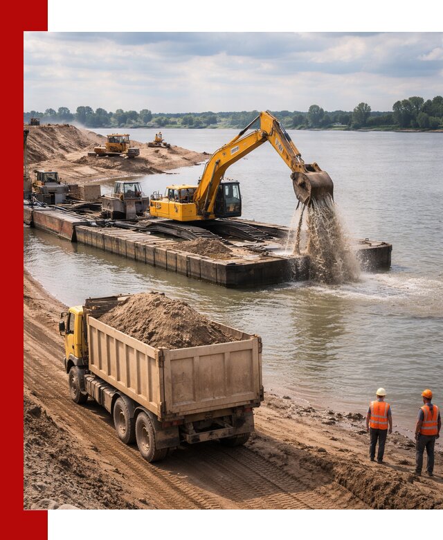 Намывной песок с доставкой в Фурманове оптом и в розницу