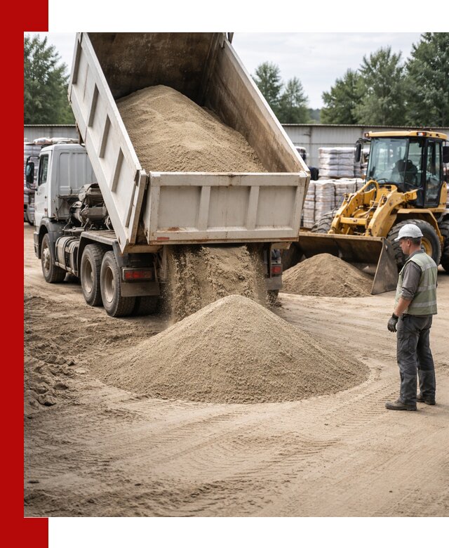 Поставка и доставка песка для бетона в Фурманове