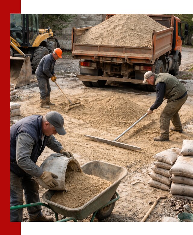 Поставка песка для стяжки в Фурманове с быстрой доставкой