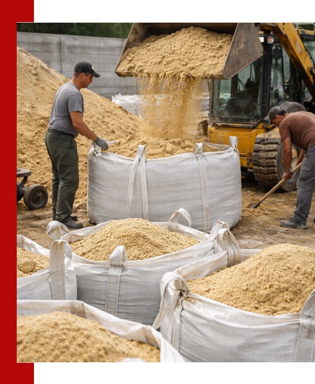 Поставка качественного песка для кладки в Фурманове