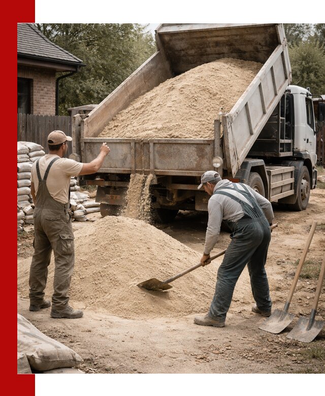 Песок для штукатурки с доставкой в Фурманове качественный и чистый
