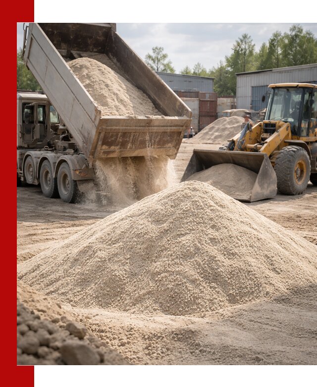 Кварцевый песок с доставкой в Фурманове для строительных работ