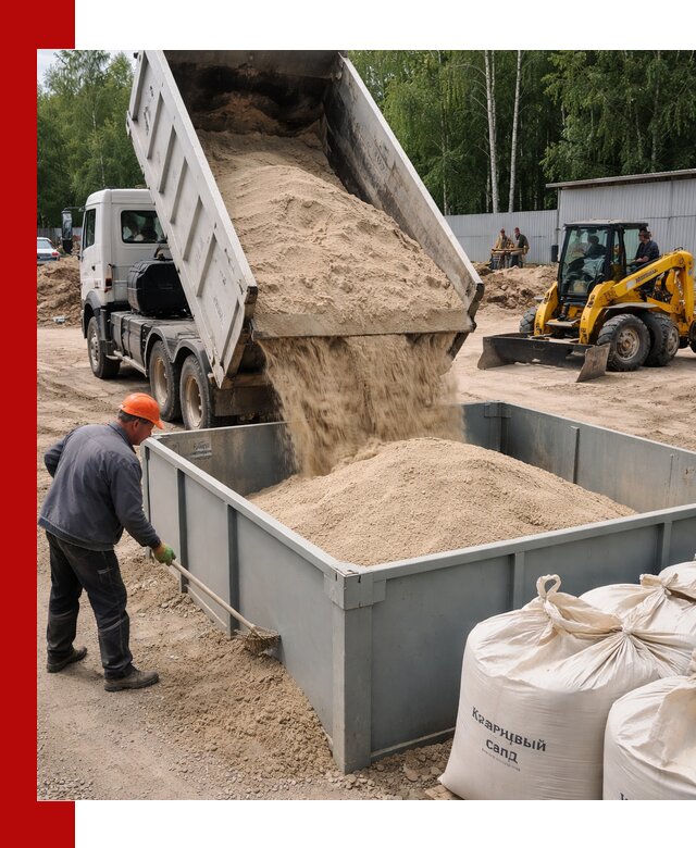 Кварцевый песок для фильтра в Фурманове — доставка и качество