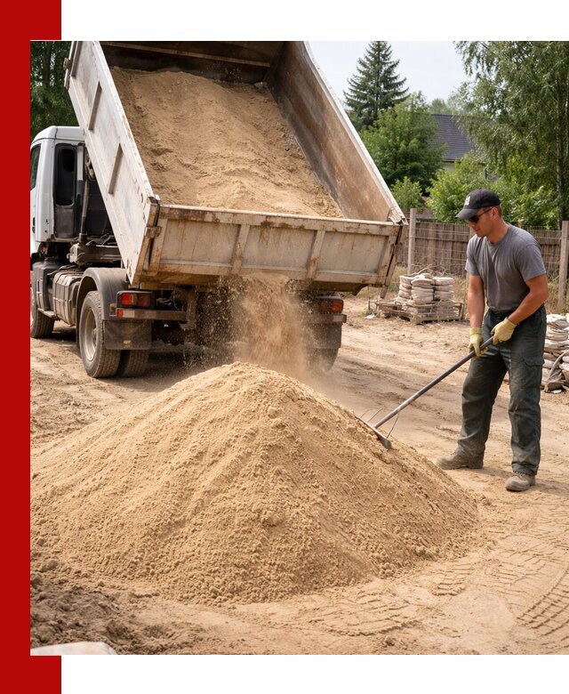 Доставка сухого песка самосвалами в Фурманове