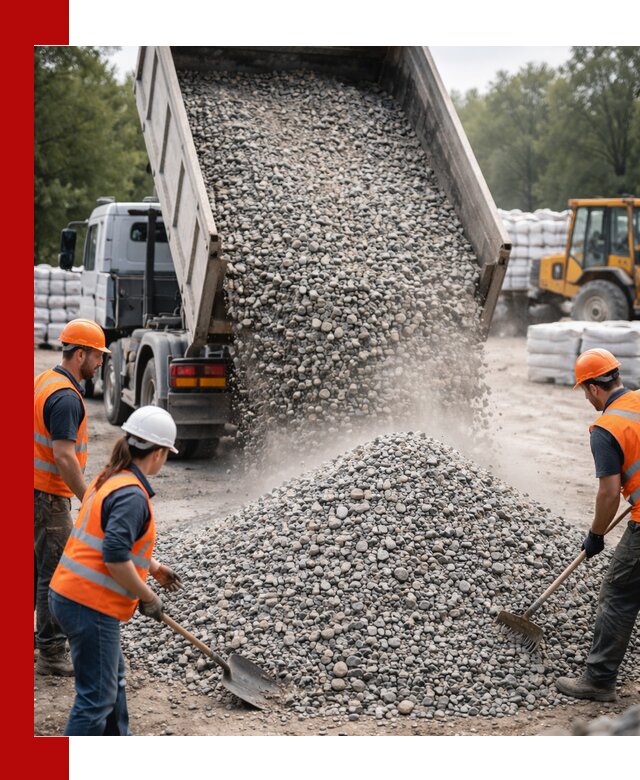 Доставка гравия и камня в Фурманове оптом и в розницу