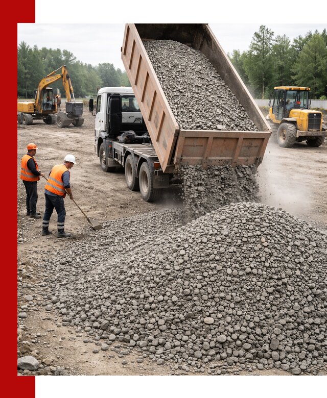 Доставка гравия фракции 40-70 в Фурманове оптом и в розницу