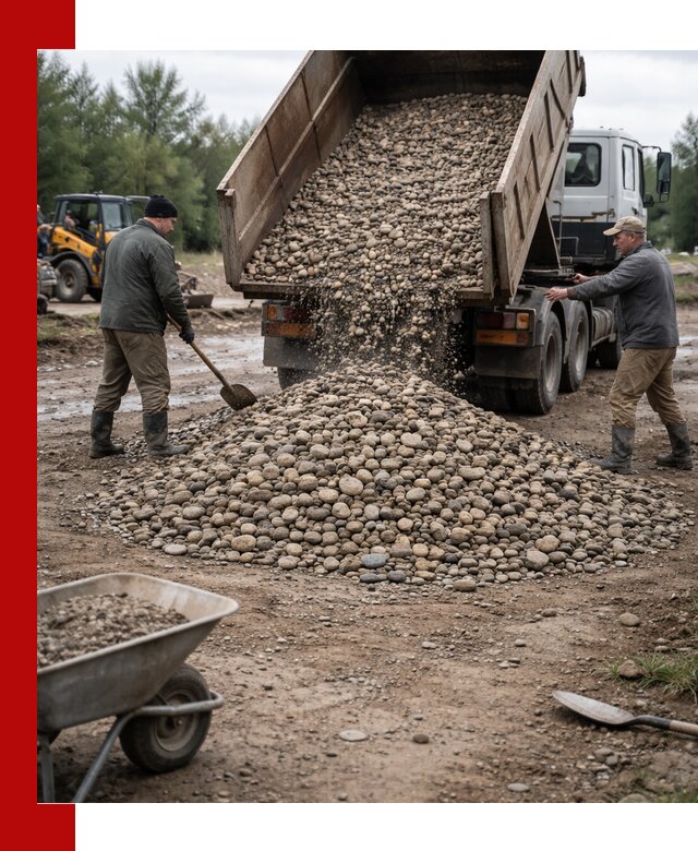 Доставка гальки речной оптом и в розницу в Фурманове
