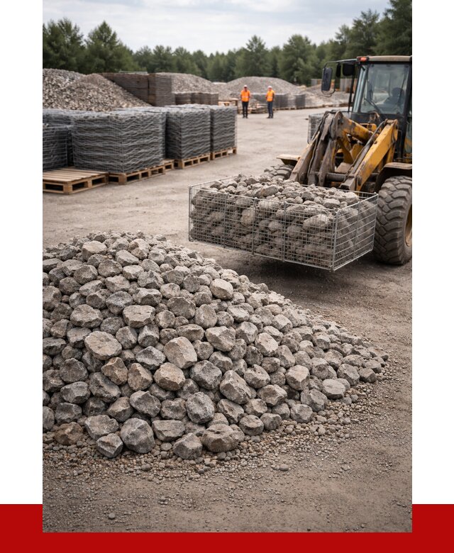 Камень для габионов фракция 70-150 в Фурманове от 4279 р. | ПРОНЕРУДФрв