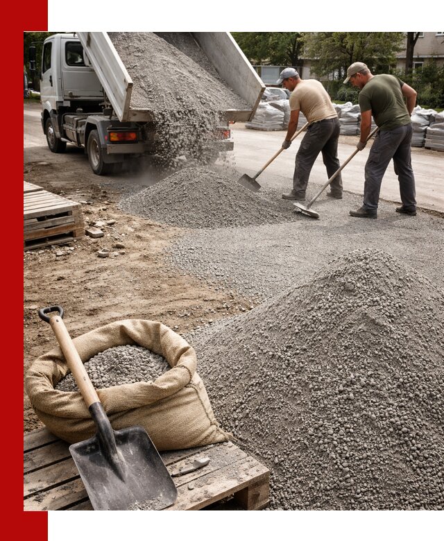 Отсев для тротуарной плитки в Фурманове — доставка и укладка