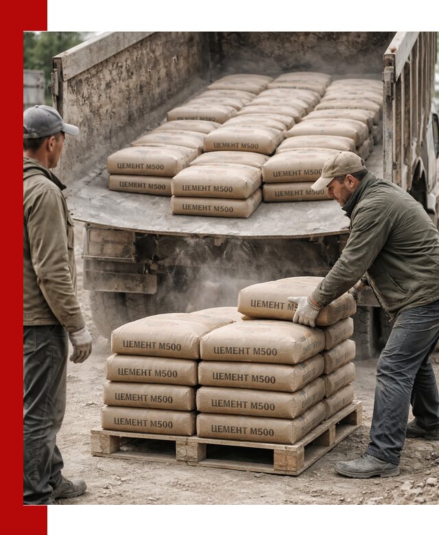 Цемент М500 с доставкой самосвалом в Фурманове
