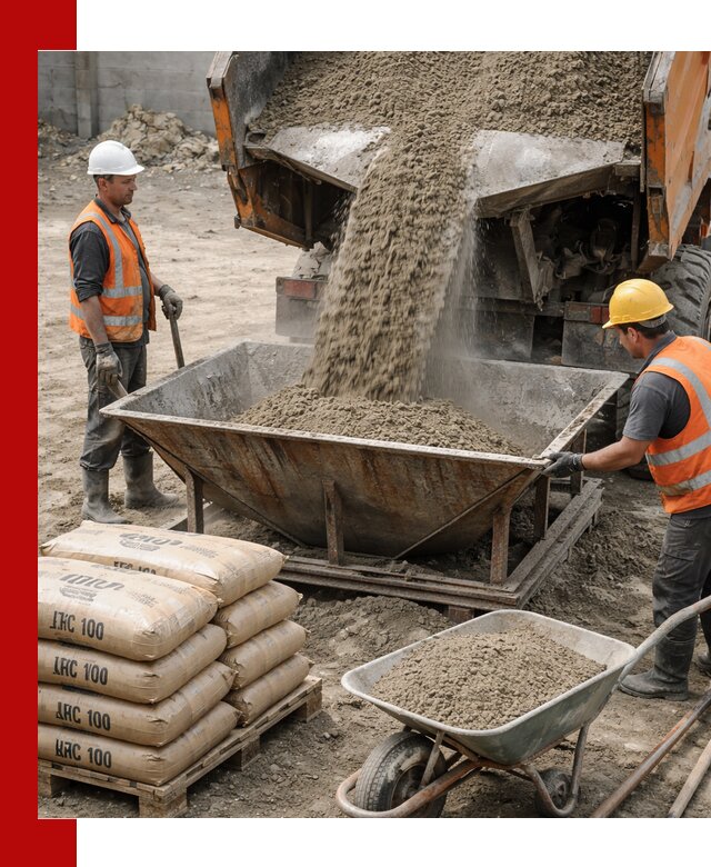 Доставка цементно-песчаной смеси М100 в Фурманове