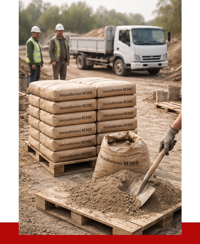 Пескобетон М300 в Фурманове с доставкой от 4737 р. за куб | ПРОНЕРУДФрв