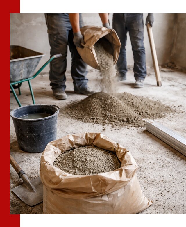 Доставка сухой смеси для стяжки в Фурманове