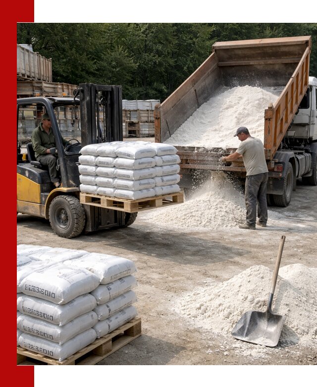 Доставка строительной извести оптом и в розницу в Фурманове