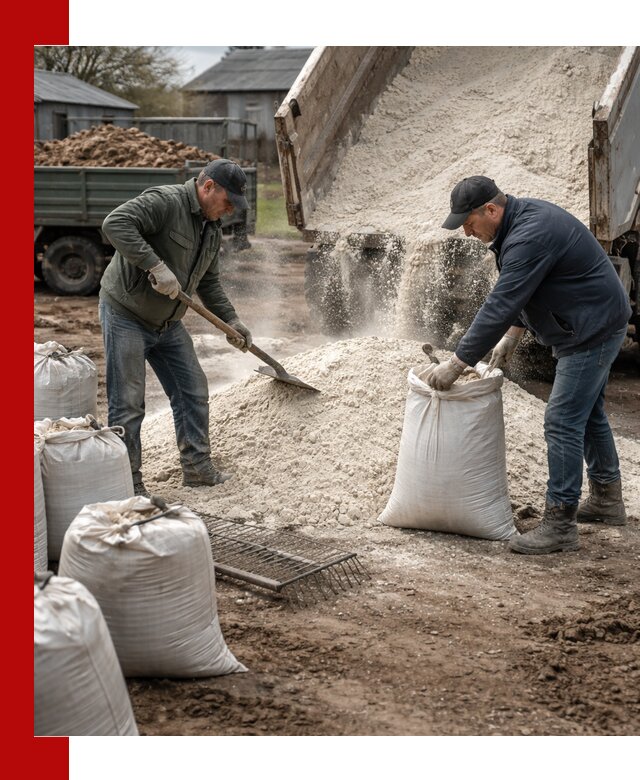 Доставка извести пушонки в Фурманове оптом и мелким оптом