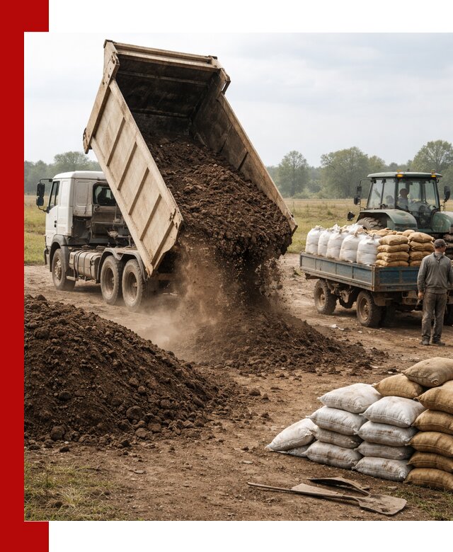 Доставка грунта и удобрений оптом в Фурманове для сельхоз и строительства