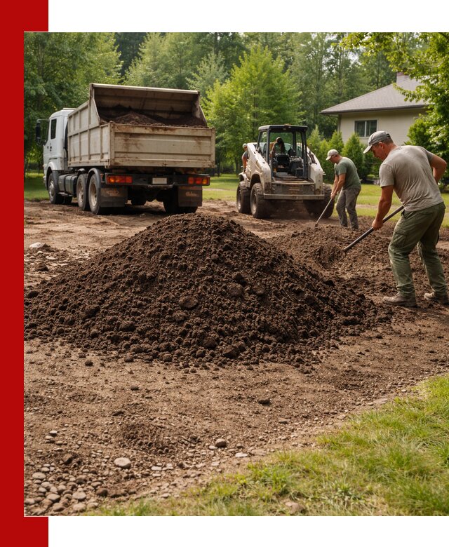 Доставка и укладка грунта для газона в Фурманове