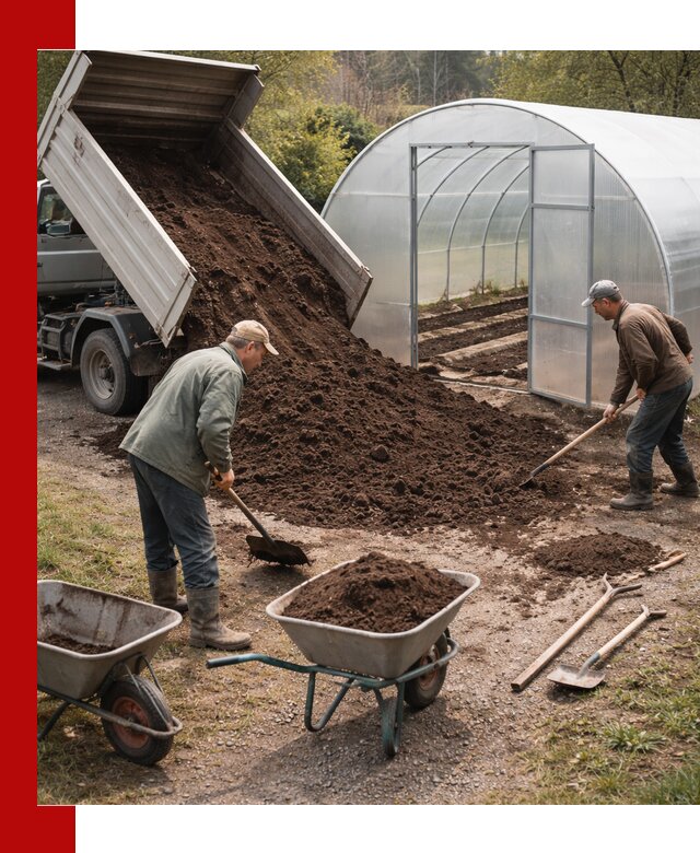 Грунт для теплицы с доставкой в Фурманове — плодородный субстрат под растения