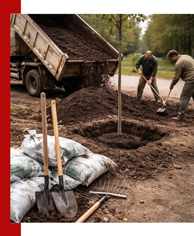 Грунт для посадки деревьев в Фурманове — доставка и подготовка почвы
