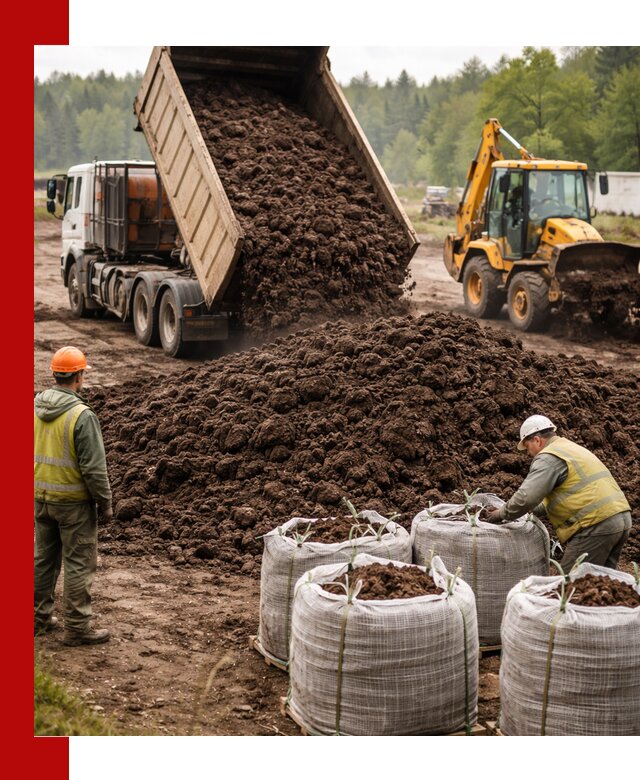 Доставка нейтрального торфа в Фурманове оптом и в розницу