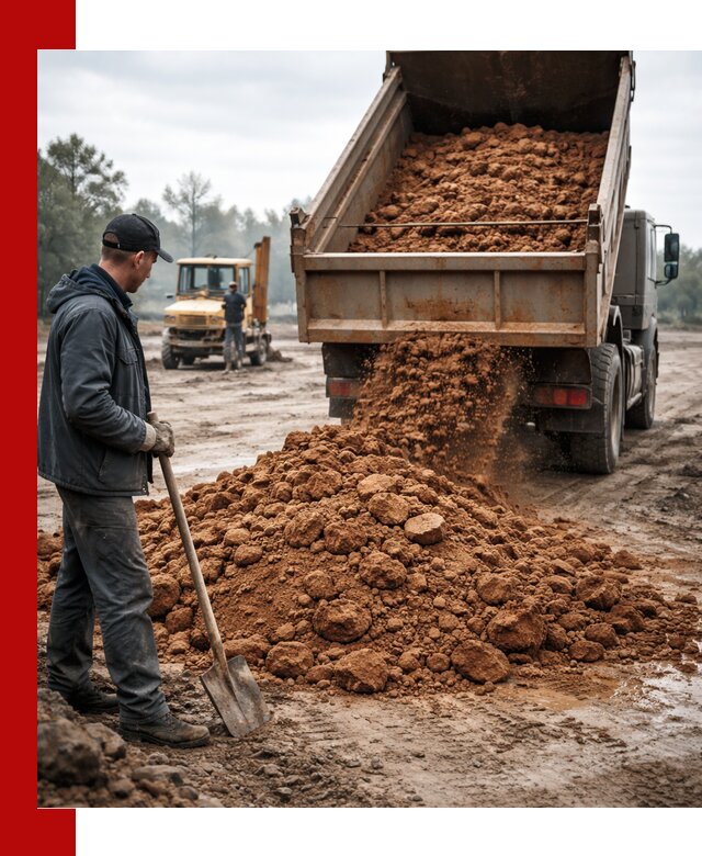 Глина для засыпки в Фурманове с доставкой самосвалами