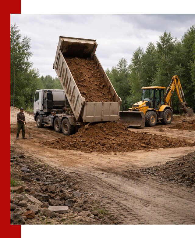 Доставка суглинка самосвалами в Фурманове подсыпка и планировка