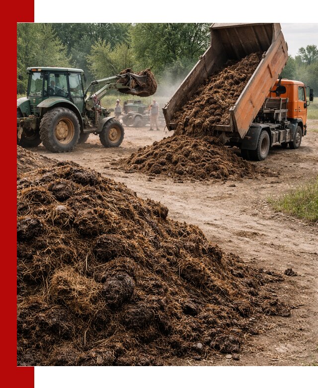 Доставка навоза самосвалами в Фурманове для сельхозпотребностей