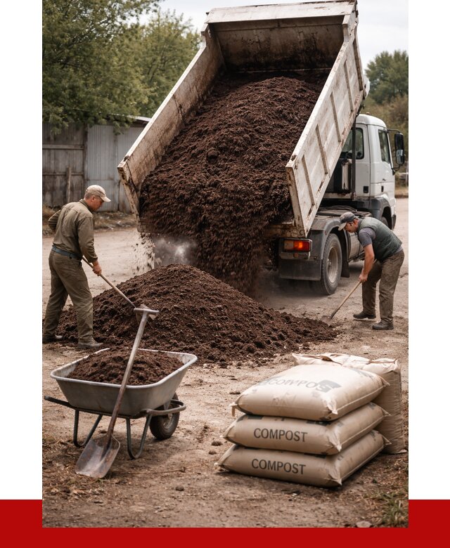 Купить компост в Фурманове от 4279 р. за куб с доставкой | ПРОНЕРУДФрв