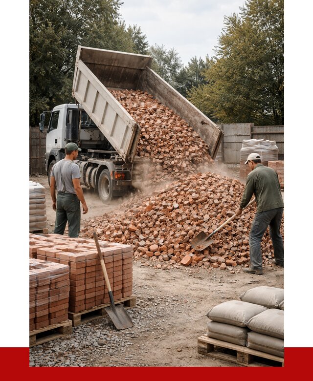 Бой кирпича в Фурманове с доставкой от 4279 руб/куб | ПРОНЕРУДФрв