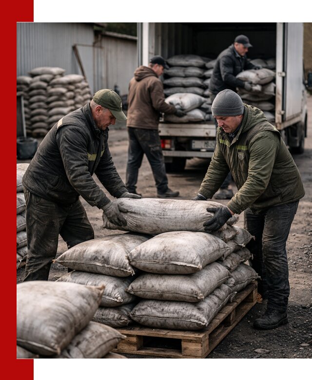 Доставка угля в мешках по выгодным ценам в Фурманове