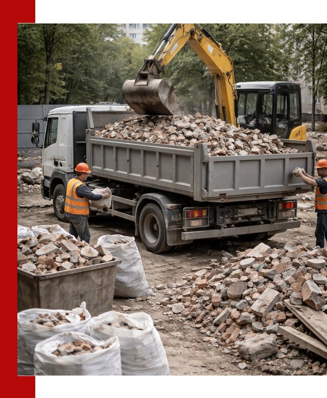 Вывоз строительного мусора в Фурманове с самосвалами и контейнерами