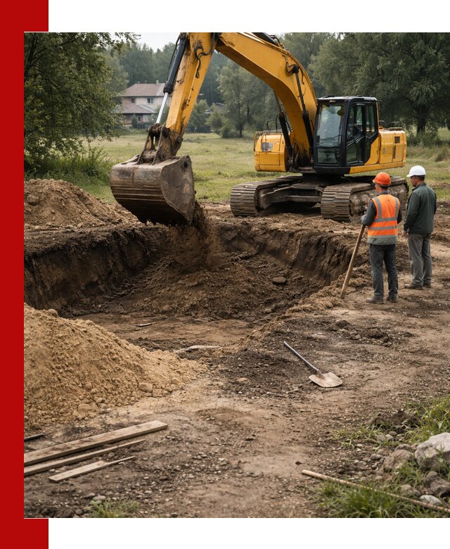 Рытье котлована под фундамент в Фурманове (быстро и недорого)