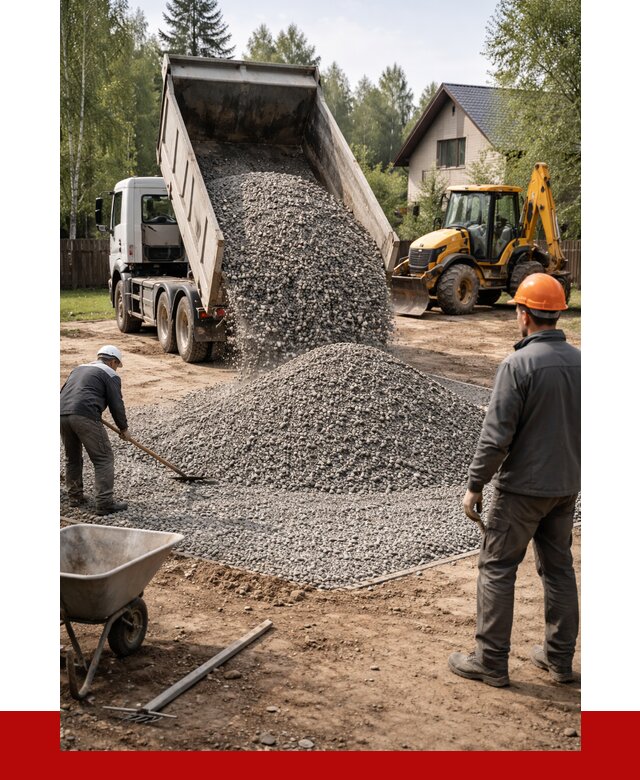 Отсыпка участка щебнем в Фурманове от 6622 р. ПРОНЕРУДФрв