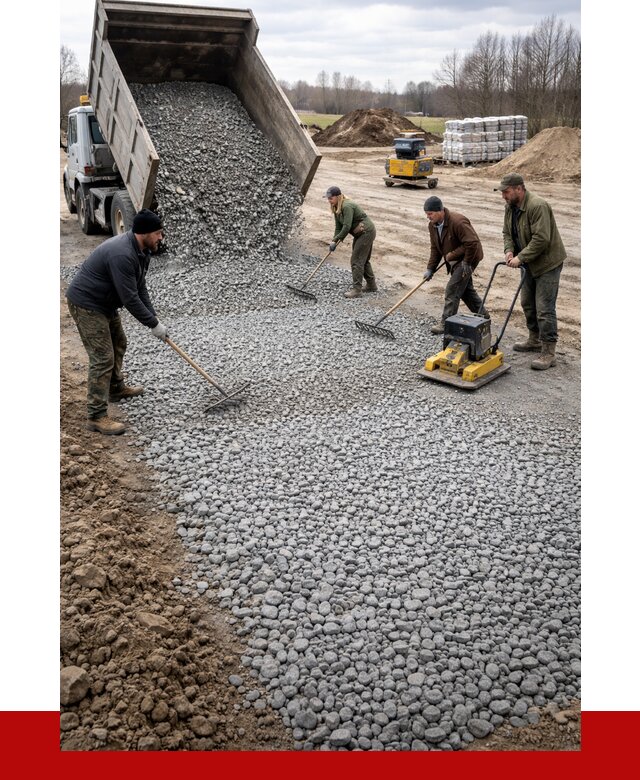 Устройство щебеночной подушки в Фурманове от 4585 р. ПРОНЕРУДФрв