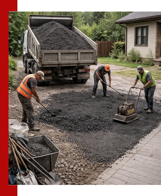 Асфальтовая крошка для двора с доставкой в Фурманове